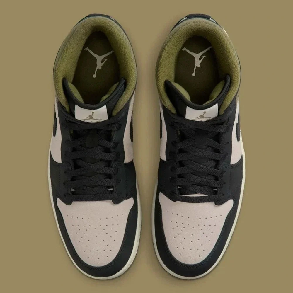 Nike Air Jordan 1 Mid SE Mens Size 11 Orewood Brown Shoes Sneakers HV4091 102
